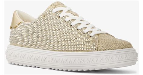 michael kors glitter flats|Michael Kors grove chain mesh.